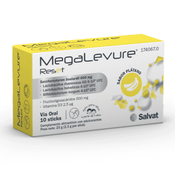Megalevure Reset Sabor Platano 10 sticks