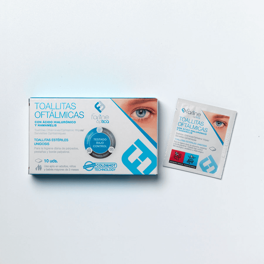 Farline Óptica Toallitas Oftálmicas AH Cold&Hot 10 unidades