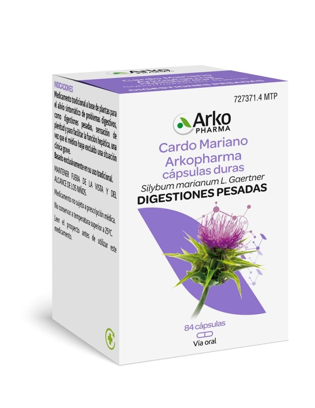 Arkopharma Cardo mariano 390 mg 84 cápsulas