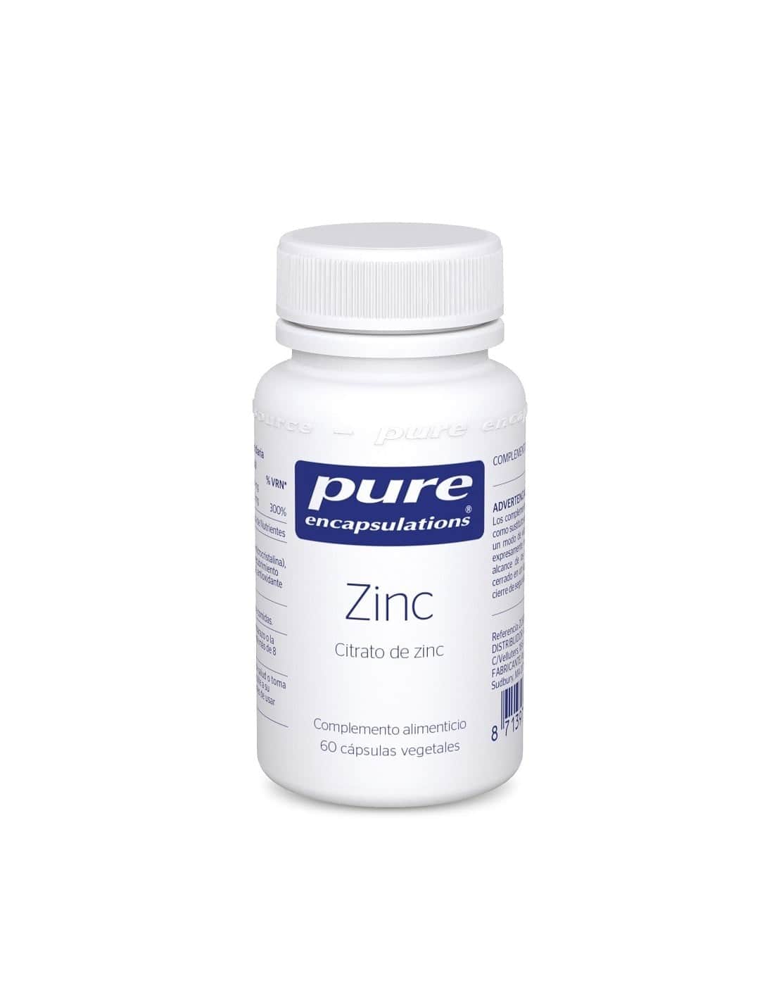 Pure Encapsulations Zinc 60 Cápsulas